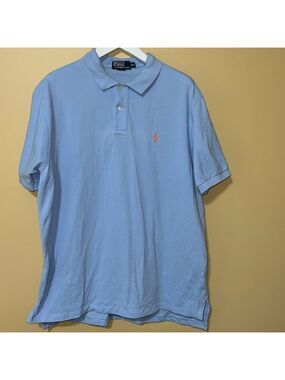 POLO RALPH LAUREN men’s light blue polo. XXL
